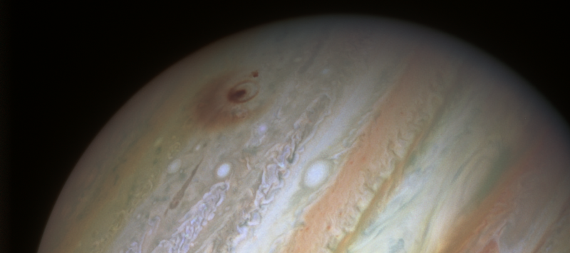 Jupiter’s impact scars following collisions with fragments of comet Shoemaker-Levy 9 in 1994.